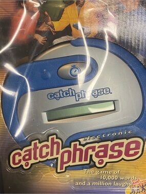 Hasbro Catch Phrase Electronic Game in Blue and Silver